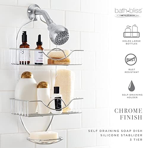 Bath Bliss - Rainbow Design 2-Tier Showersomething for Organizing Your Bathroom Ingredients