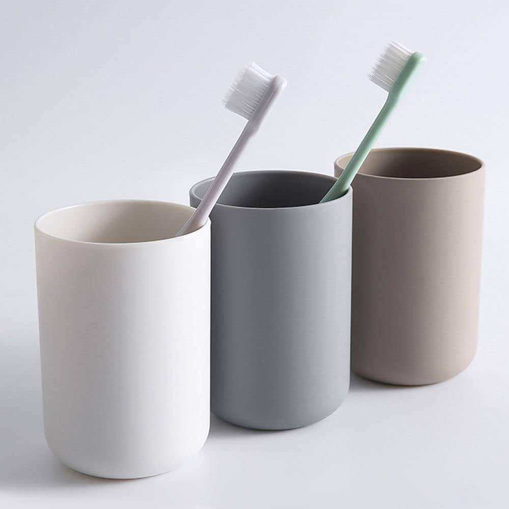 Reusable Plastic Bathroom Tumbler for mouthwash toothbrush and more