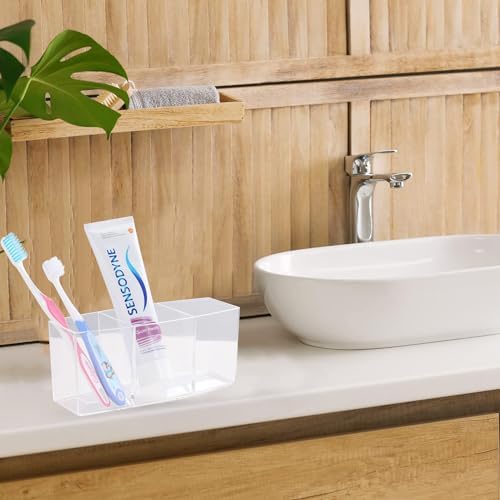 3 Slot Clear Toothbrush Holder IKWZ