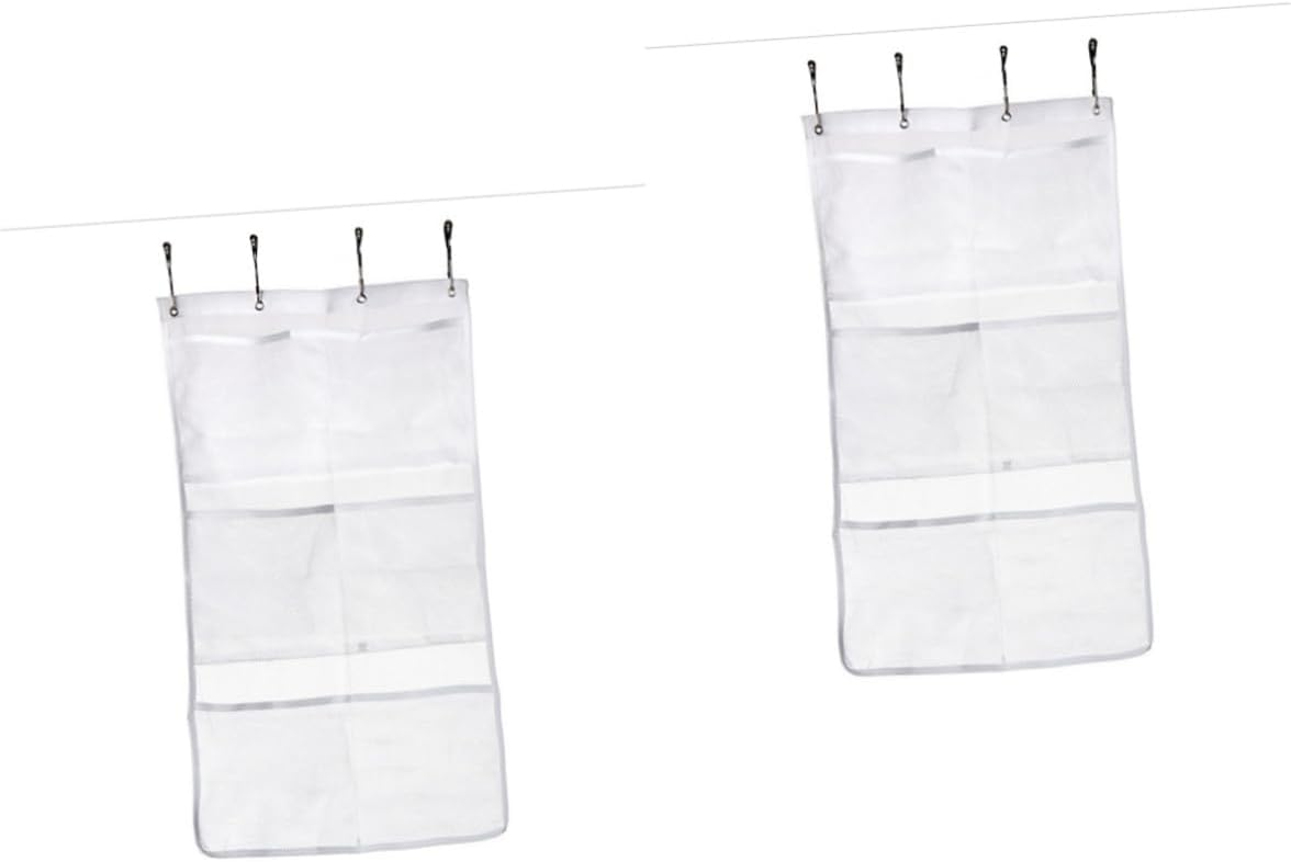 Ciieeo 2-Piece Mesh Organizers for Toiletries and Kids Storage