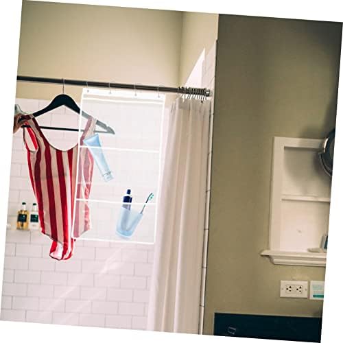 Hohopeti Mesh Shower Organizer with Hanging Bag for Space Saving Bathroom Use