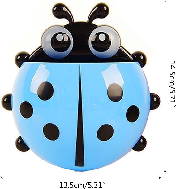 Adorable Ladybug Toothbrush Holder with Suction Cup