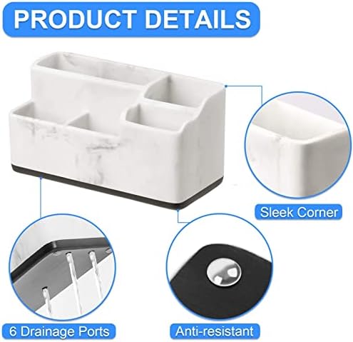 Vitviti Marble Resin Toothbrush Holder