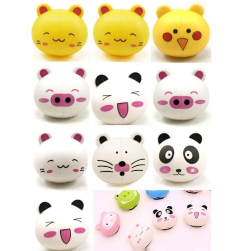 Kids Cartoon Animal Head Shaped Toothbrush Holder with Suction Cups