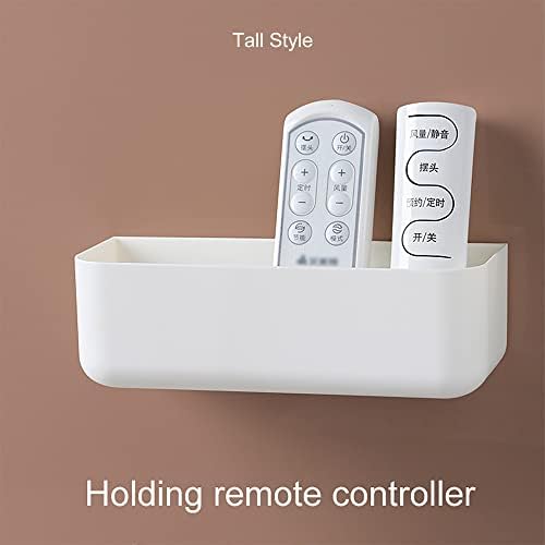 Floating adhesive plastic shower shelf organizer