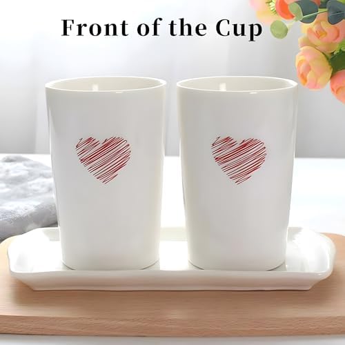 White Ceramic Tumbler Cup for Bathroom Toothpaste Holders