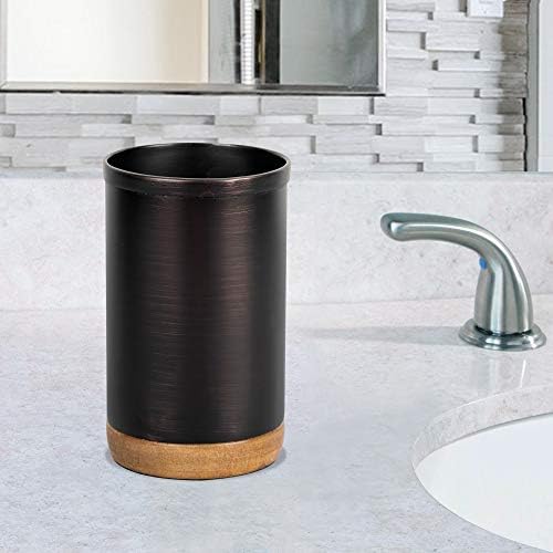 Styled salty tumbler and brush holder