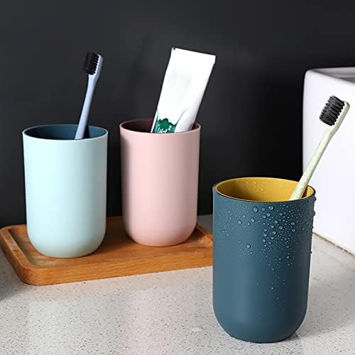 BILIKEYU Reusable Plastic Toothbrush Cup