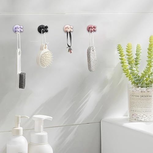 4Pcs Silicone Toothbrush Holders for Bathrooms
