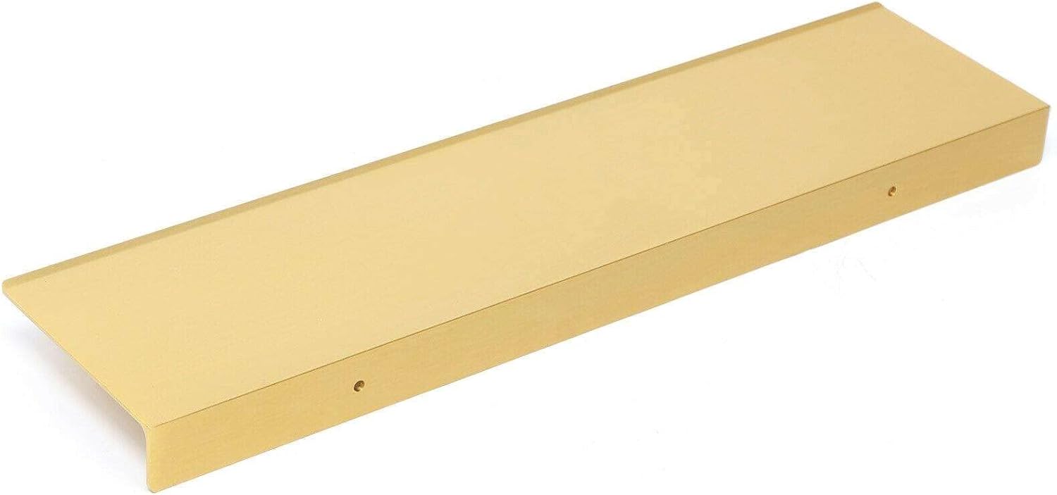 Precision-Engineered LKOP Gold Brass Wall-Mounted Bathroom Organizer