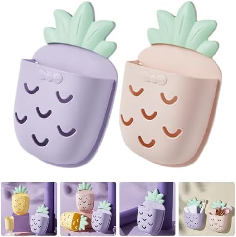 Hemoton Pineapple Wall Organizer 2-Pack