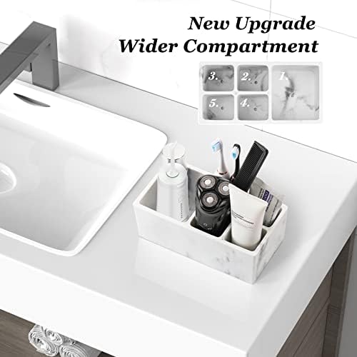 Luxspire Toothbrush Holder with 5 Slots