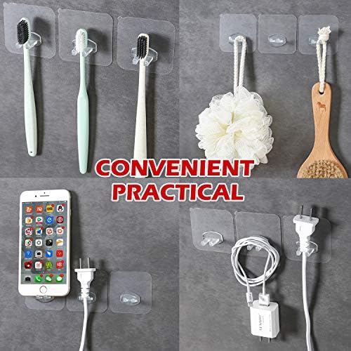 Guatbsecure 6PCS Adhesive Toothbrush Holder