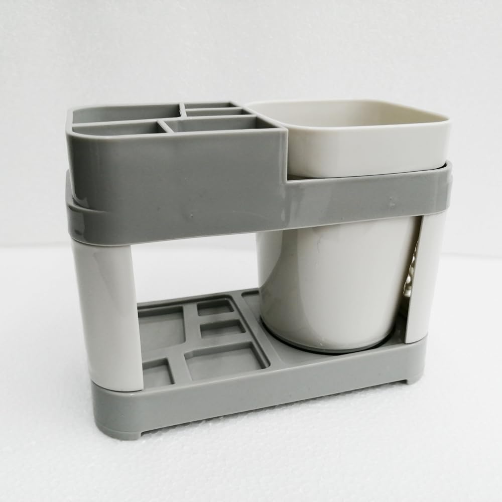 Space-Saving Acrylic Toothbrush Holder for Bathrooms