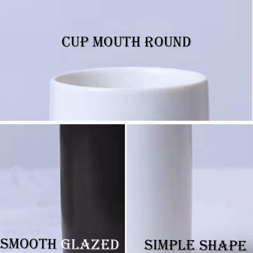 Ceramic Cup Holder 2 Pcs White Black