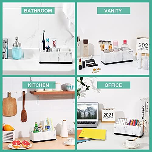 VITVITI 6 Compartment Toothbrush Holder for Bathroom Sink Countertop Organizer