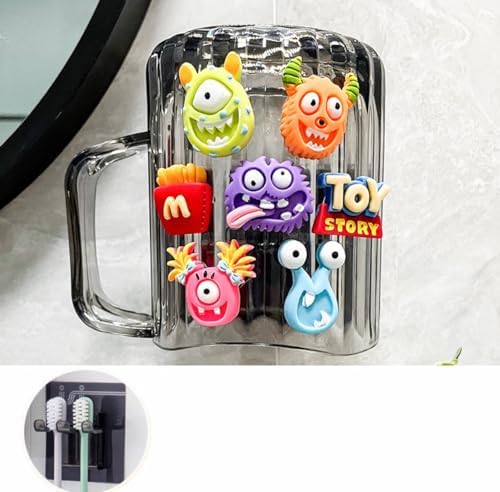 Bathroom Set with giggles - 2 Pc - Touchless Toothpaste Dispenser