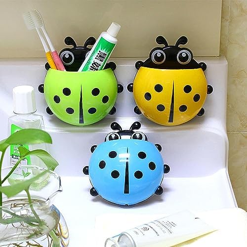 Adorable Ladybug Toothbrush Holder with Suction Cup