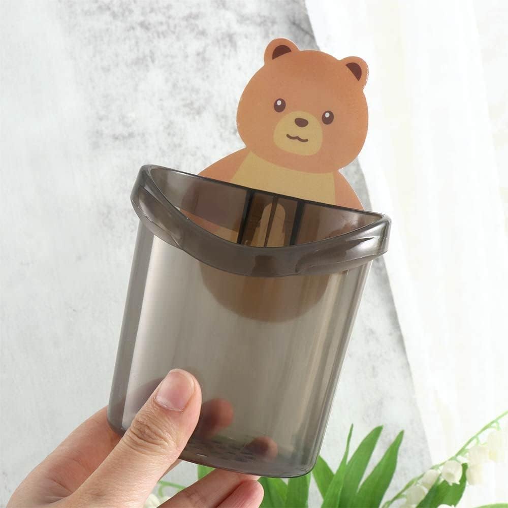 Cute Bear Wall Mounted Toothbrush Holder