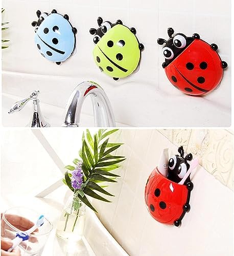 Adorable Ladybug Toothbrush Holder with Suction Cup