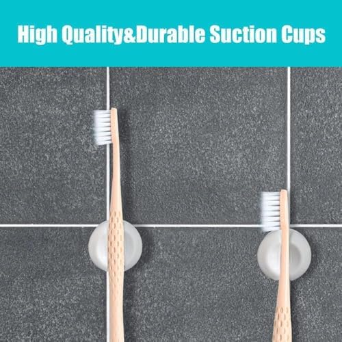 Versatile White Wall-Mounted Toothbrush Holders