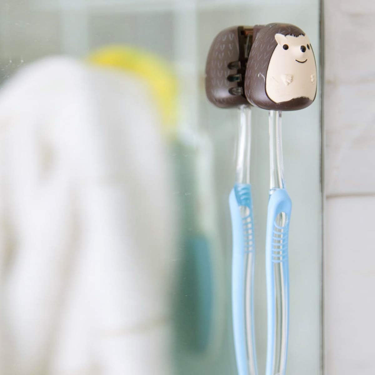 Adorable Hedgehog Toothbrush Holder for Restroom or Home Use