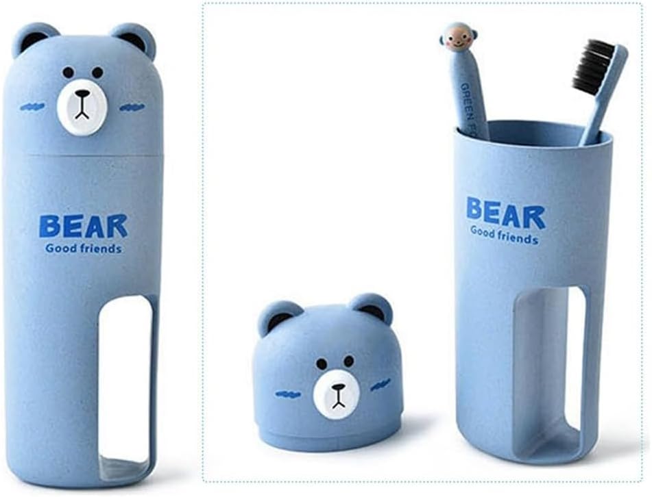 Travel Toothbrush Holder Set with Wash Cup and Storage Box
