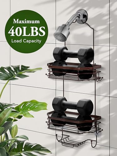 SunnyPoint Bathroom Classic Hanging Over The Shower Head Caddy
