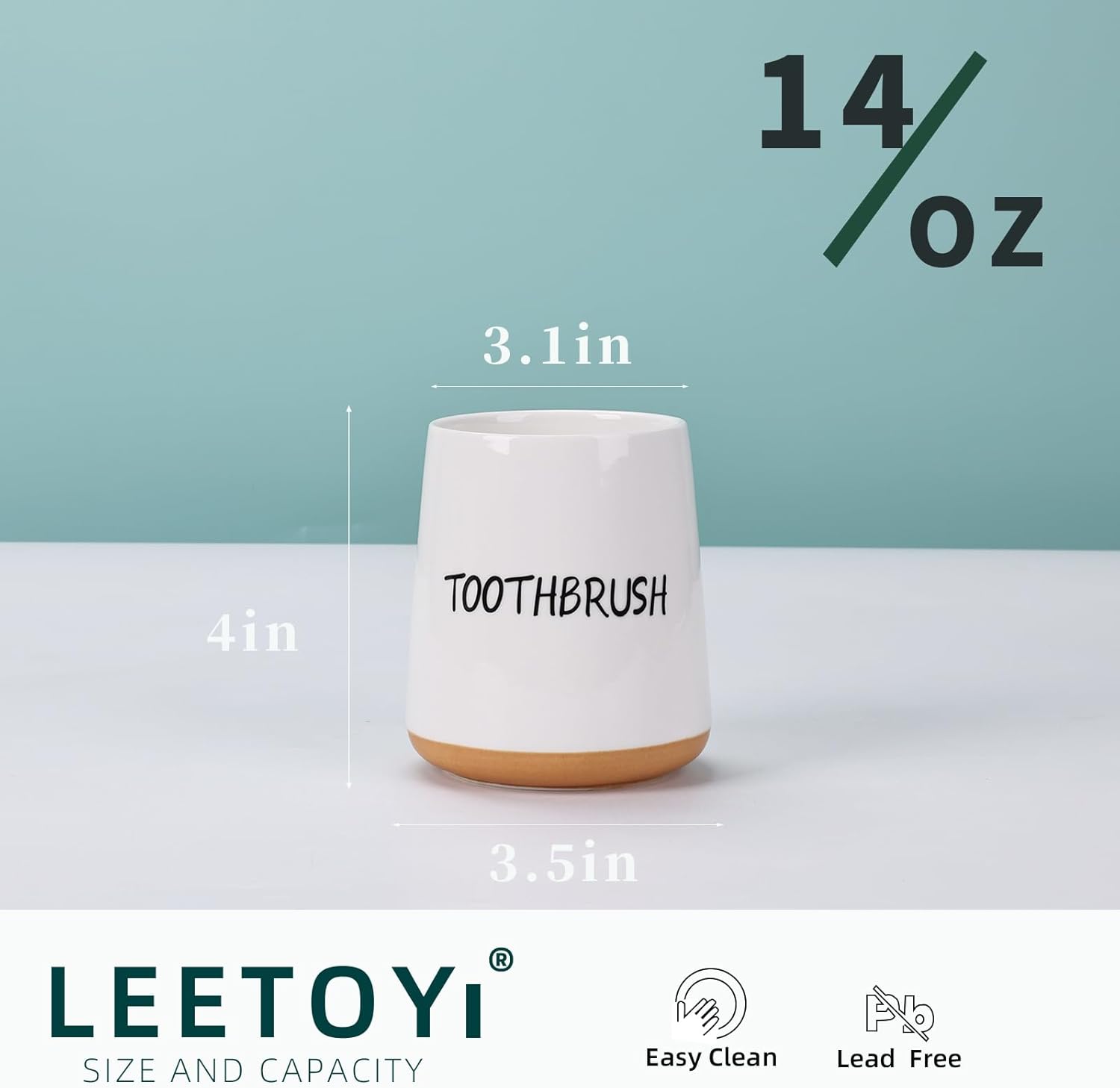 Elegant Ceramic Toothbrush Holder for Home Kitchen