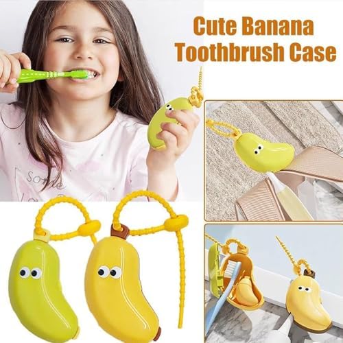 Banana Toothbrush Holder Travel-friendly Dispenser Case