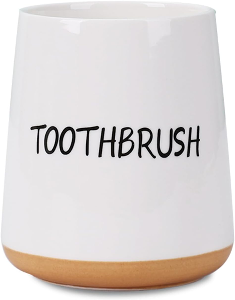 Elegant Ceramic Toothbrush Holder for Home Kitchen