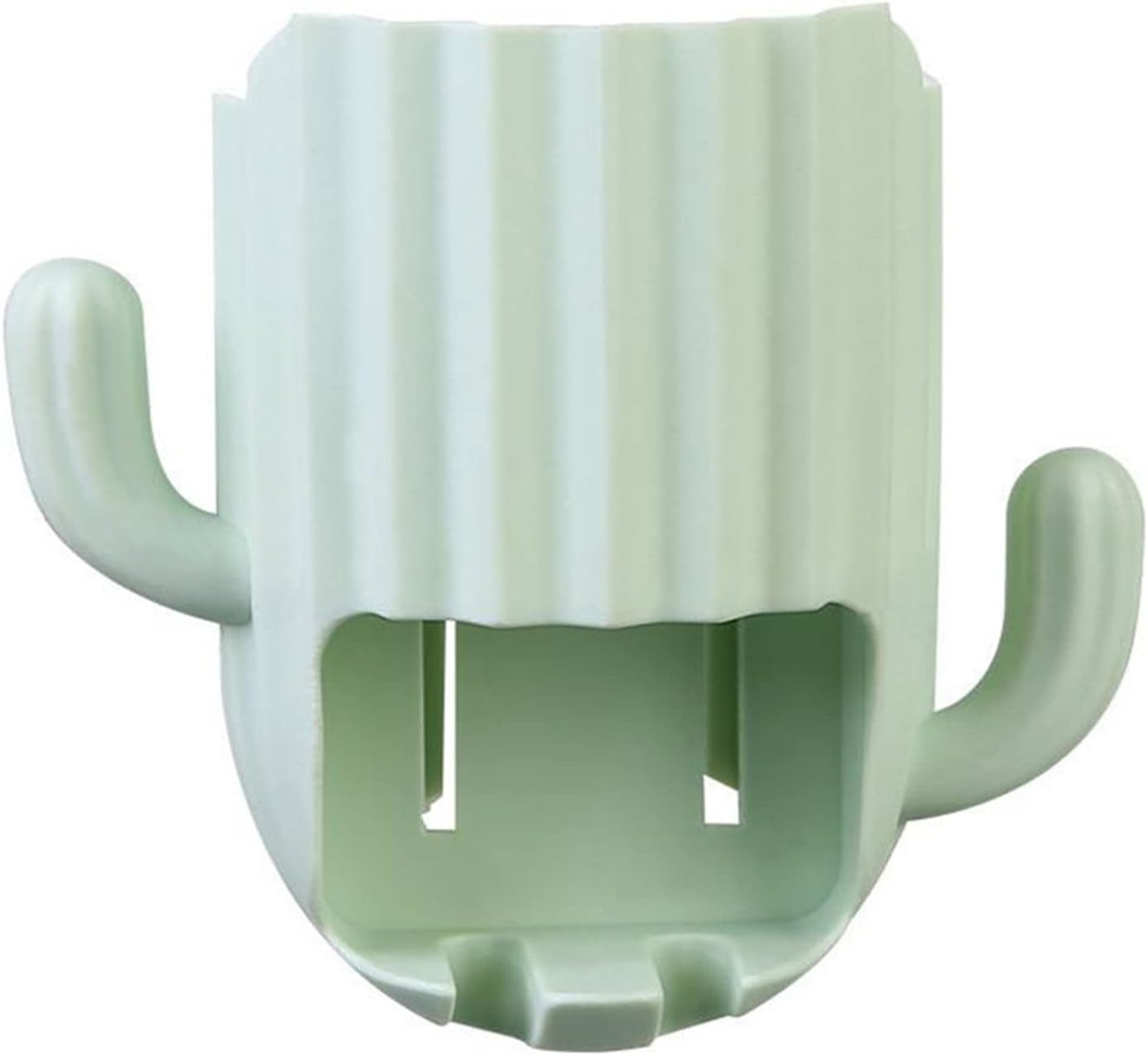 DRAGONRUN Cactus Toothbrush Toothpaste Holder Rack Bathroom Organizer for Kids Adults Green