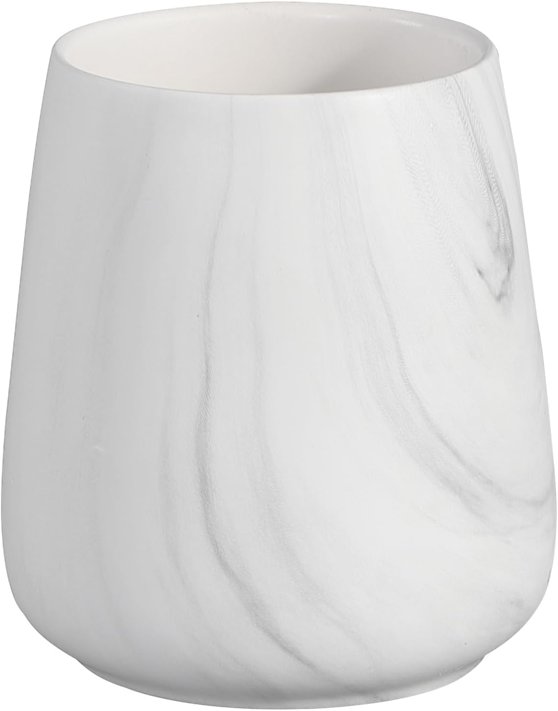 Eyrozia Marble White Ceramic Toothbrush Holder