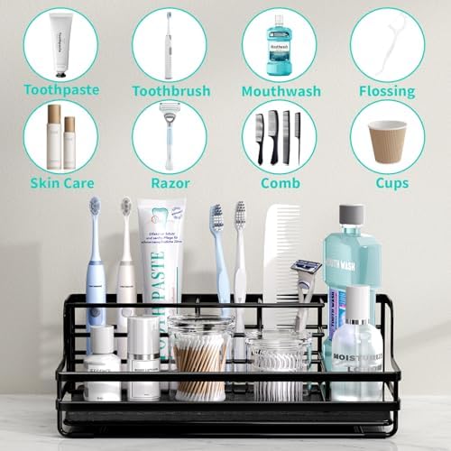5 Partitions System Instant Drying Bathroom Holder - HapiRm