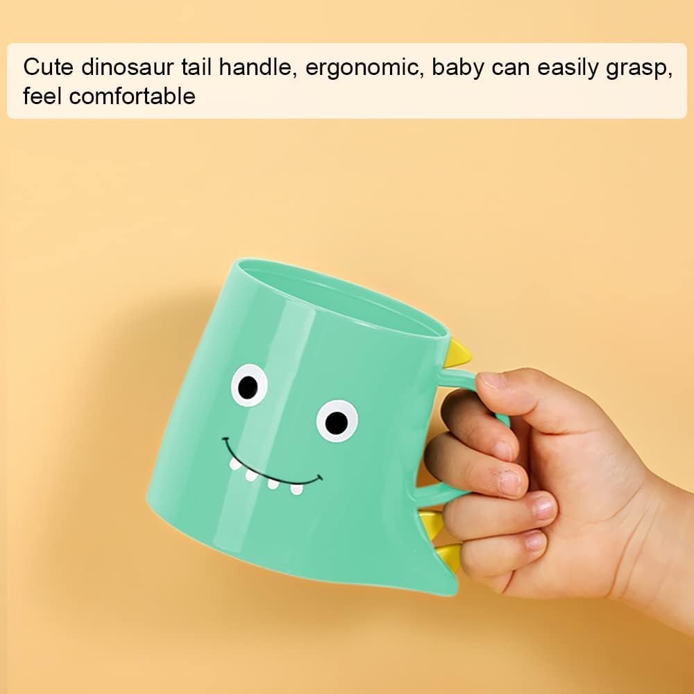 Dinosaur-Themed Toothbrush Mouthwash Holders for Kids - 2-Pack
