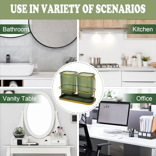 Stylish Space-Saving Wall-Mounted Toothbrush Holder