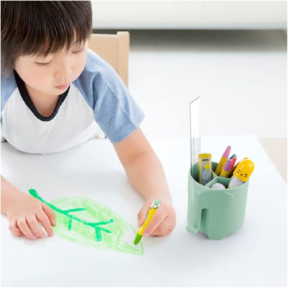 Hippywell Cute Elephant Toothbrush Holder for Kids