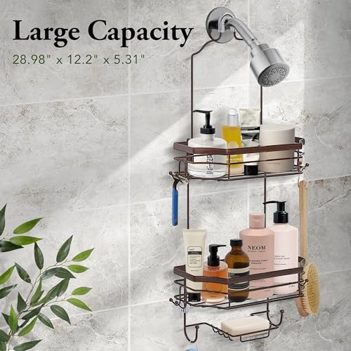 SunnyPoint Bathroom Classic Hanging Over The Shower Head Caddy