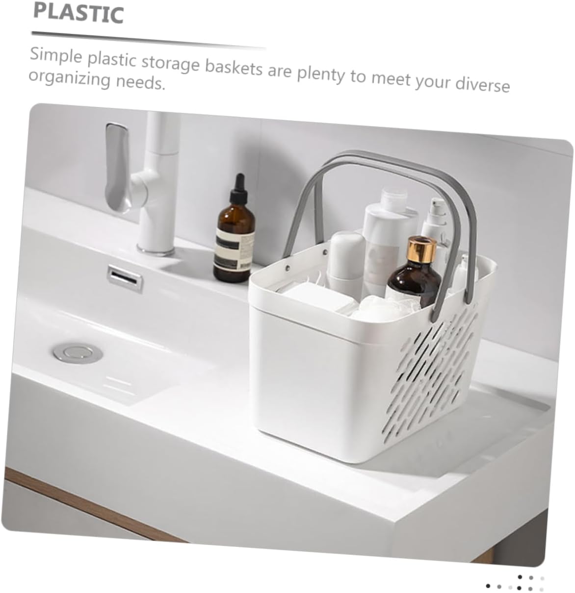Compact Plastic Storage Basket for Office Home Use 1 Choice
