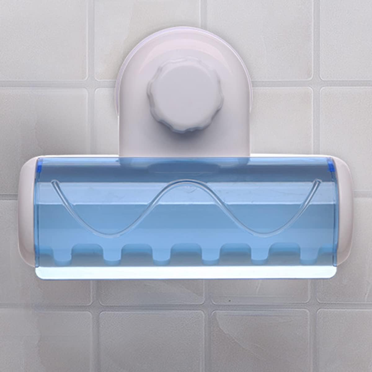 Nobu 6-Pack Suction-Cup Toothbrush Holder Set 6 Toothbrushes Easy to Use