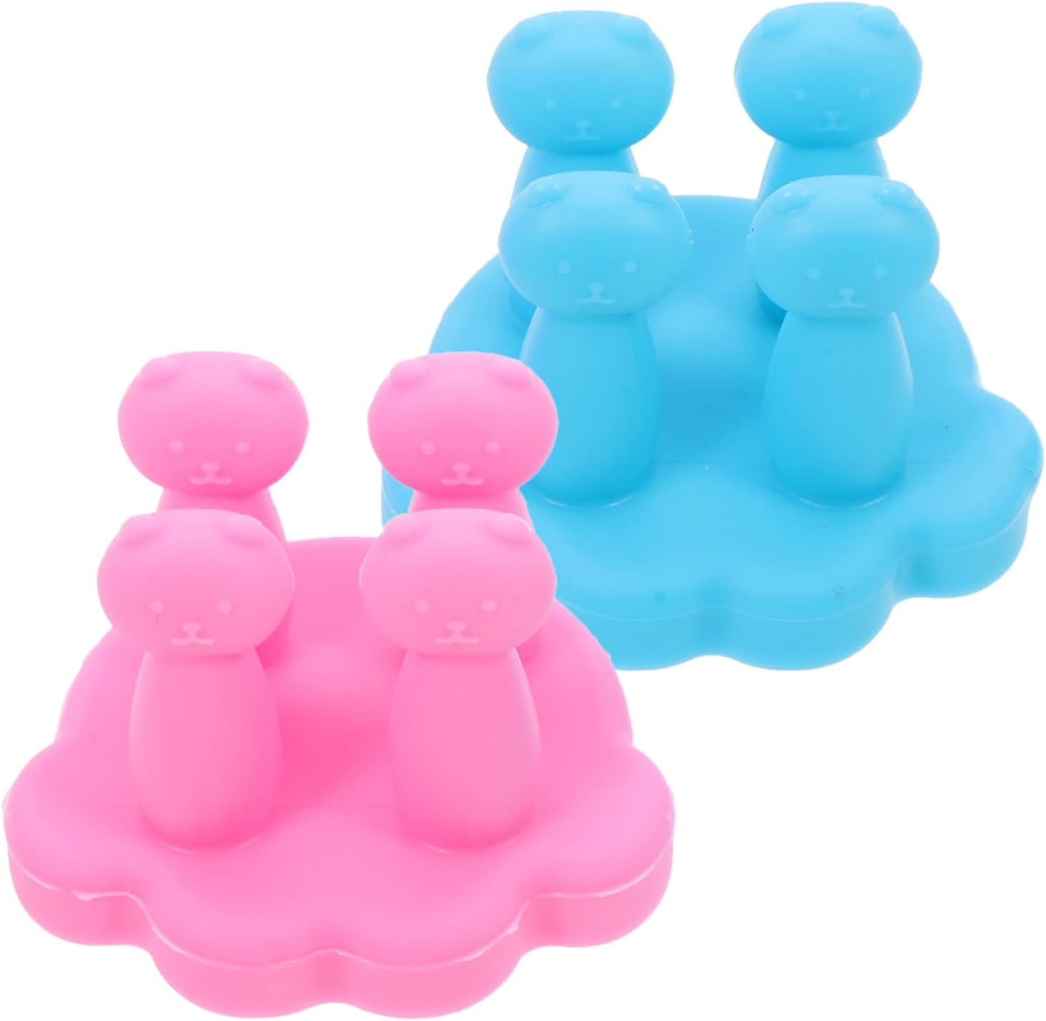 2Pcs Silicone Toothbrush Holders