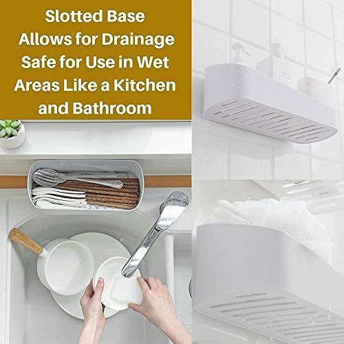 2-Pack Adhesive Bath Organizer