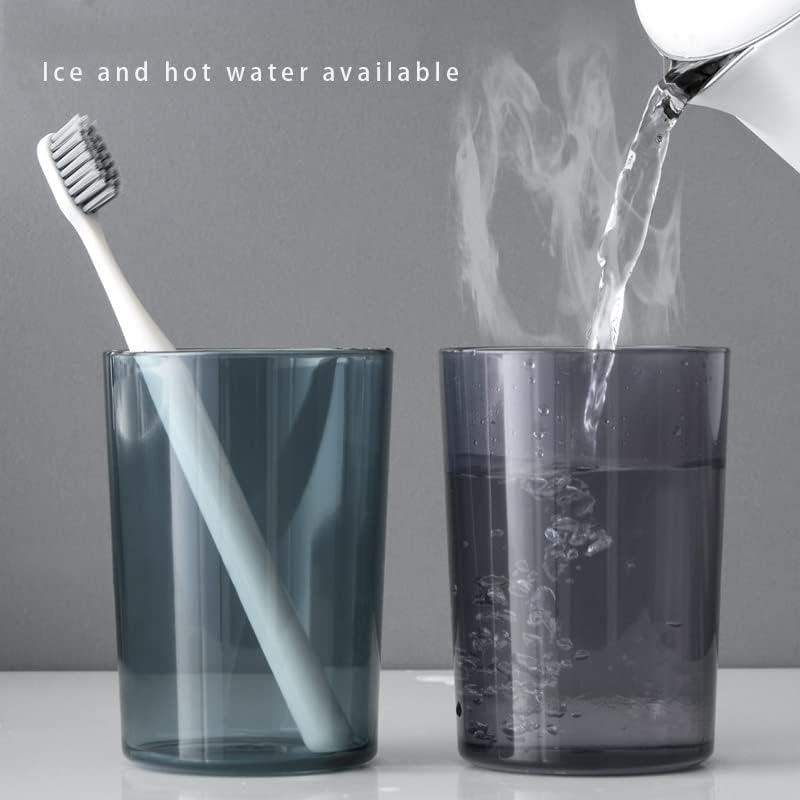 Awhale 3-Piece Toothbrush Mouthwash Holder Set Blue Pink Purple