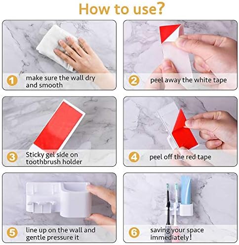 Wall-Mounted Electric Toothbrush Holder 1 Pack