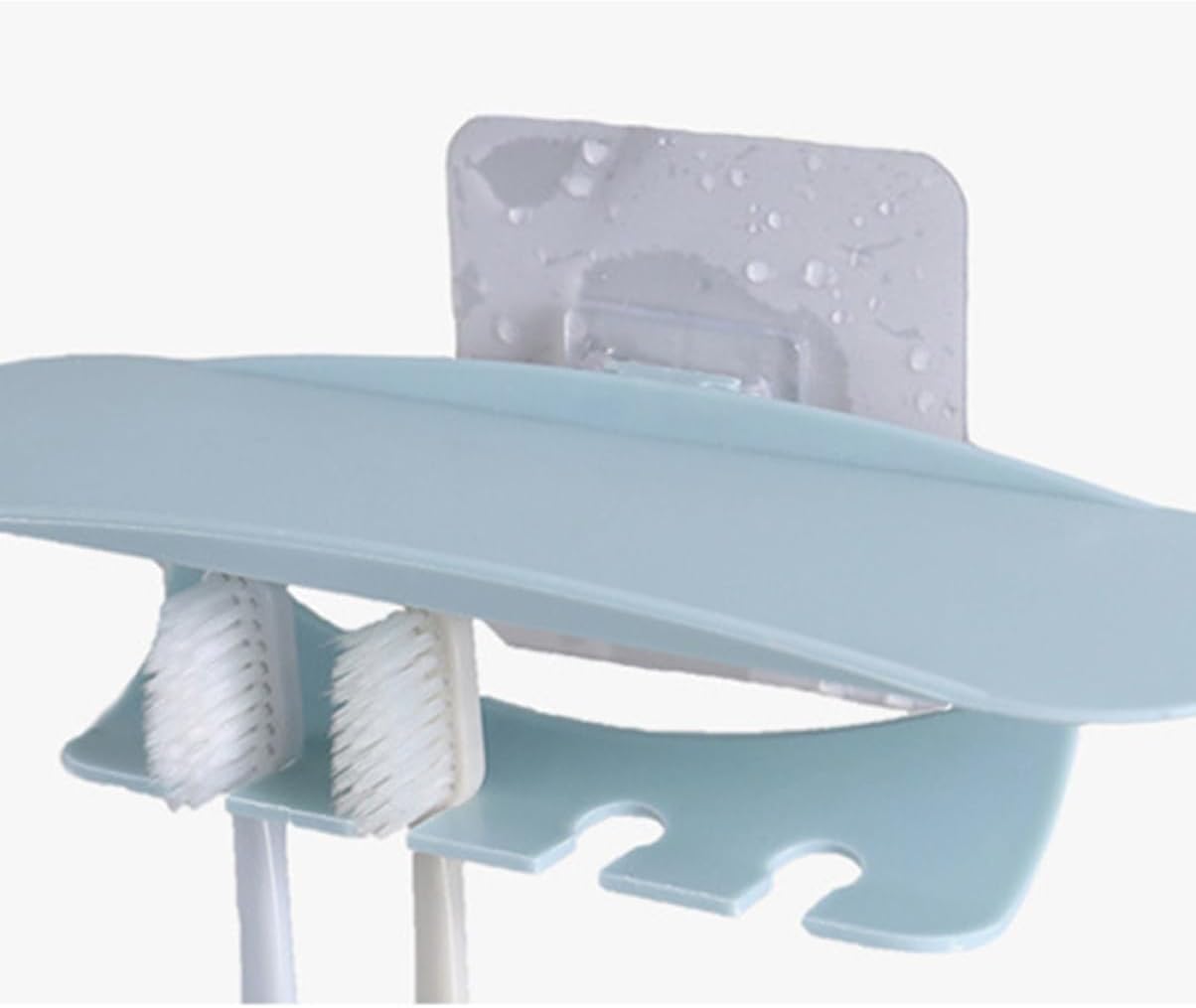 Compact Suction-Cup Toothbrush Holder