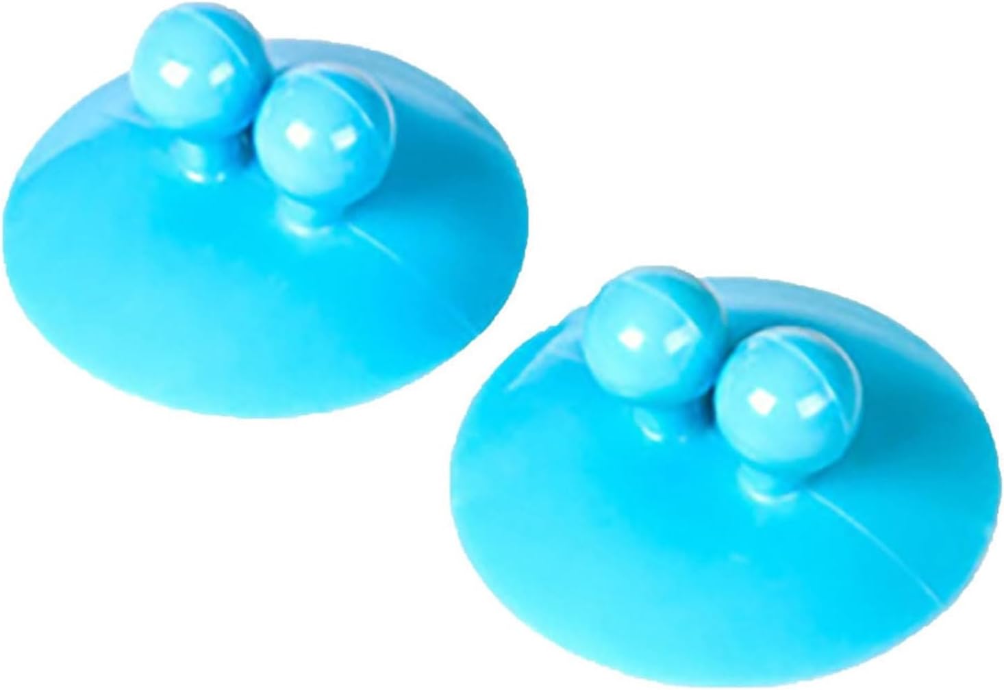 Wall Suction Cup Holder 2-Piece Blue