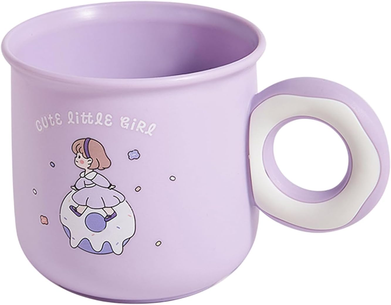 Cute Toothbrush Holder Cup with Donut Handle