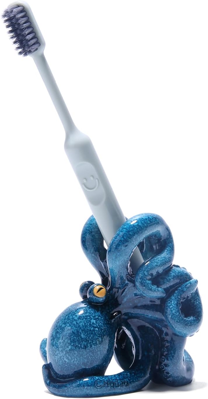 Hodao Blue Octopus Toothbrush Holder