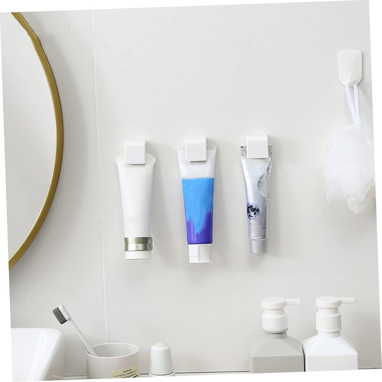Small Hanging Toothbrush Holder PP Material