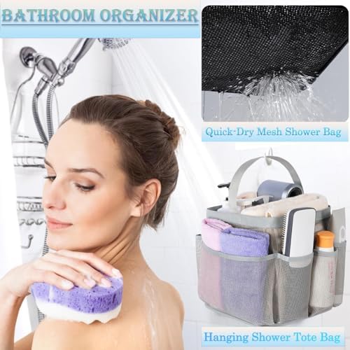 Durable Mesh Showers Caddy for Dorms and More